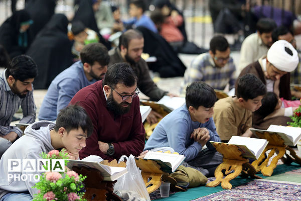 جزءخوانی خانوادگی قرآن کریم در حرم حضرت معصومه(س)
