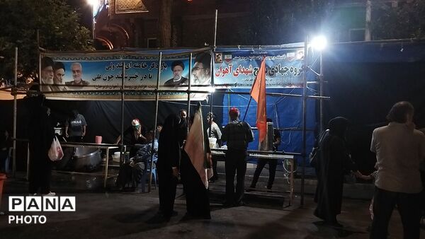 موکب شهدای روستای آهوان در صد و پنجمین شب 