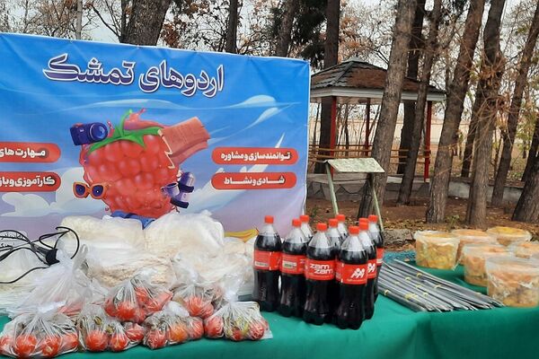 برگزاری اردوی تمشک با حضور دانش‌آموزان ناحیه یک شهرری در کانون امام خمینی(ره)