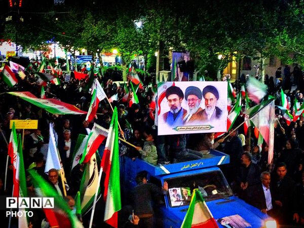 عزاداری هیأت های روستای سعد الدین در مراسم شبانه شهرستان کاشمر