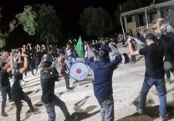 شور حسینی در شب نهم محرم، هیئت قمربنی‌هاشم روستای شیاسی