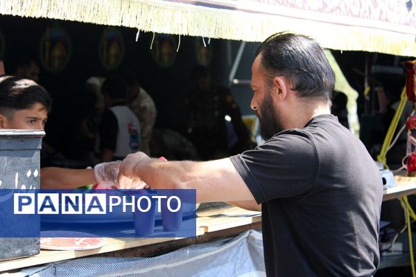 دانش‌آموزان پیشتاز رباط کریم، خادمان کوچک اربعین حسینی