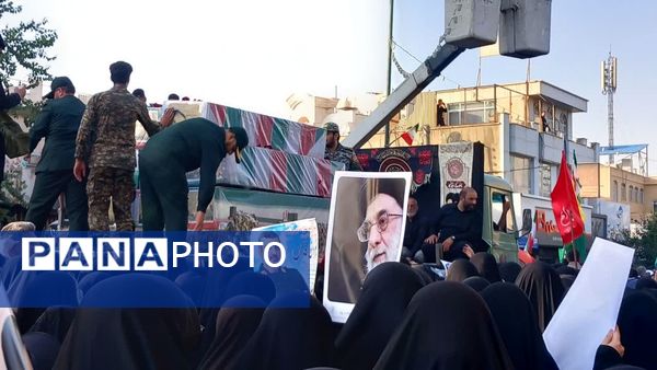 تشییع 8 شهید پدافند هوایی ارتش و هوافضای سپاه در قم