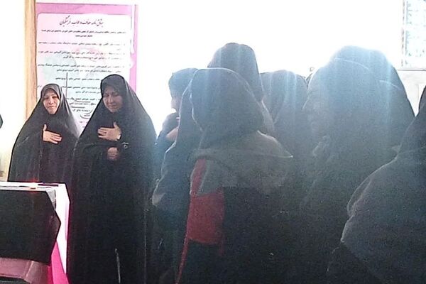 مراسم عزاداری در مدرسه بعثت ناحیه یک شهرری