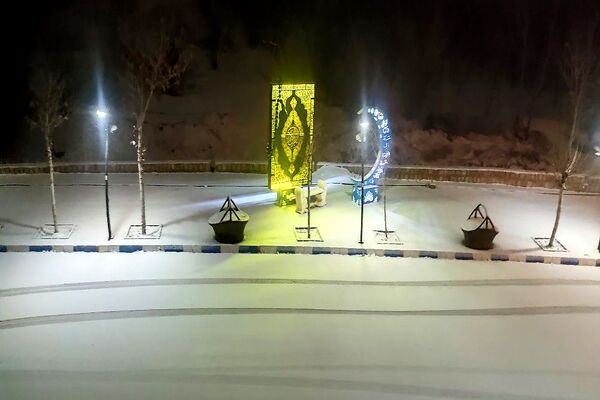 بارش اولین برف پاییزی آذر ماه  ۱۴۰۳ در شهر زیبای بار