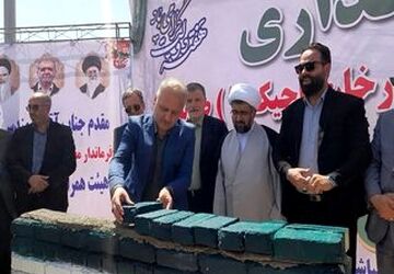  آئین خشت‌گذاری مدرسه خیرساز در صباشهر