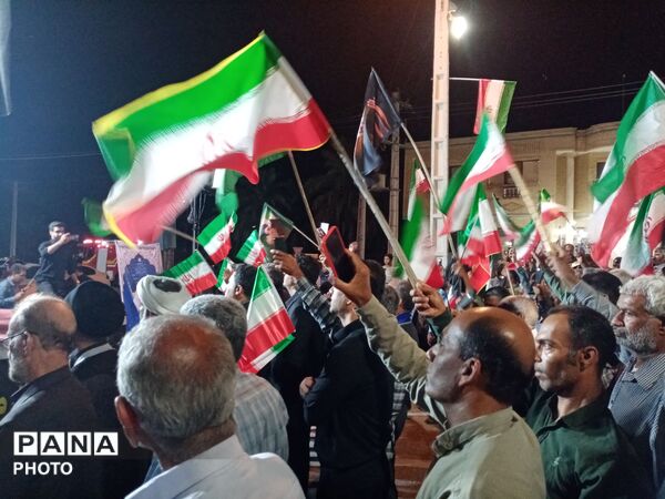 مردم فین هرمزگان با آرمان‌های انقلاب اسلامی