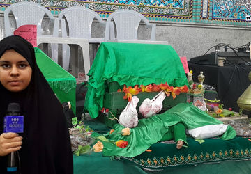 مراسم شیرخوارگان حسینی در حسینیه حبیب ابن مظاهر هیئت  فدائیان هفتاد و دو تن دوطفلان