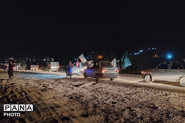 گذری بر رژه خودرویی در شهر بار نیشابور
