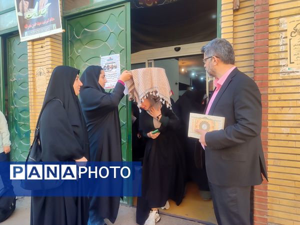 اعزام دانش‌آموزان دختر قائمشهری به اردوی راهیان نور