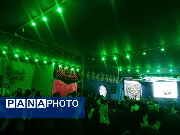 مراسم عزاداری ایام فاطمیه در شهرک سعدی شیراز