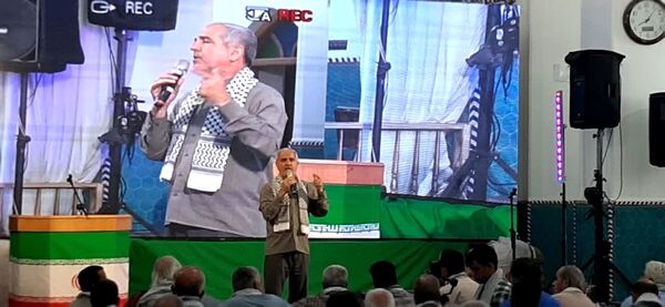 تجمع مردم اردکان در پی‌شهادت شهید سیدحسن نصرالله در پایگاه انقلاب اردکان مسجد کشکنو