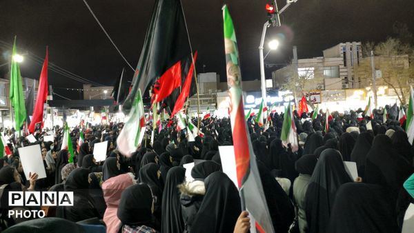  تجمع باشکوه مردم سرخس در راه حفظ ارزش‌ها
