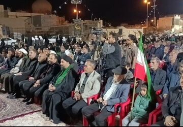 بزرگداشت اربعین رهبر شهید و شهدای میناب در زارچ 