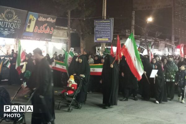 خروش عظیم مردم نصیر شهر در دسته عزاداری شهادت آیت الله امام خامنه ای (قدس سره)