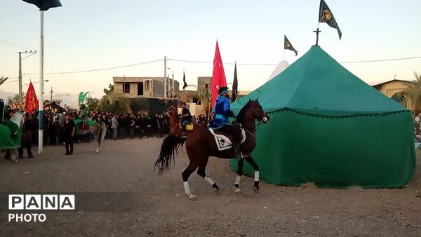 قافله نمادین کربلا در روستای علی آباد پیشکوه تفت