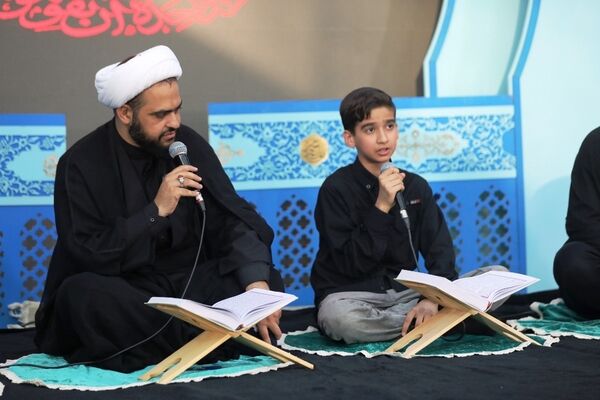 برپایی محفل شهیدالقرآن در موکب مسجد مقدس جمکران