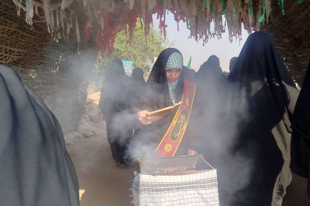 ورود کاروان راهیان نور دختران پیشوا به سرزمین حماسه