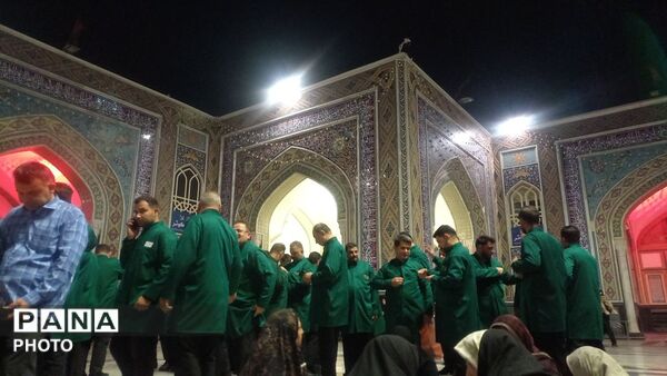 مراسم عزادرای هیات سینه زنی شب اربعین درمشهدالرضا