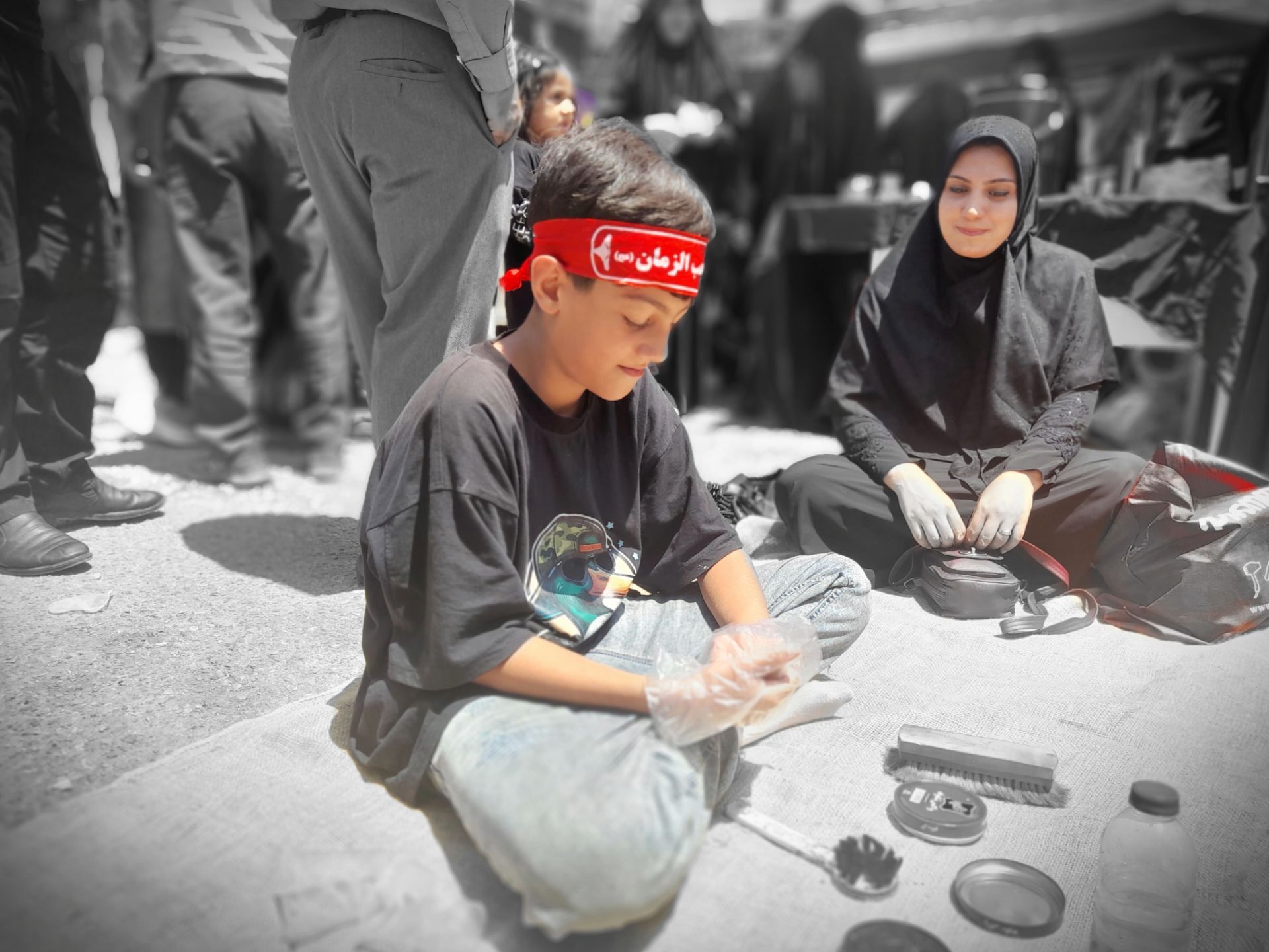 حضور پرشور کودکان و نوجوانان در جاماندگان اربعین در امامزاده محمد(ع) کرج