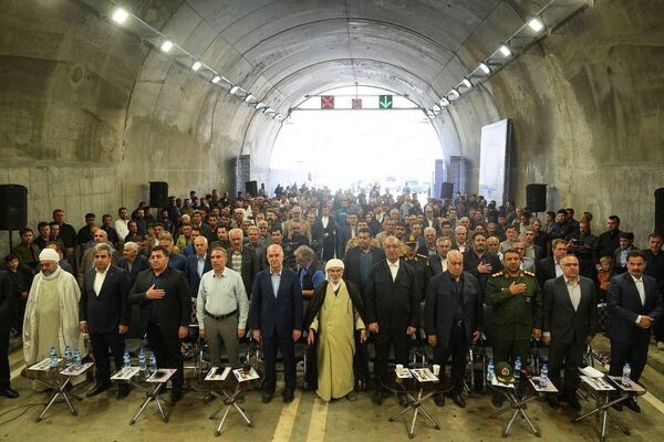 افتتاح طولانی‌ترین تونل جاده‌ای کرمانشاه 