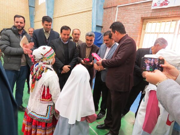 آیین برگزاری زنگ سپاس معلم در مدرسه خانکلابی بجنورد