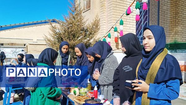 بازارچه کسب و کار دانش‌آموزی مدرسه الزهرا شهرستان مارگون