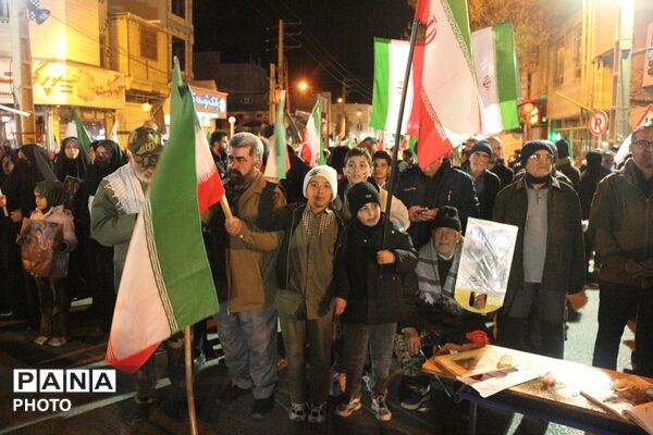 مراسم گرامیداشت چهلمین روز شهادت دانش‌آموزان مظلوم دبستان شجره‌طیبه میناب و رهبر معظم‌ انقلاب در شهرستان فیروزکوه
