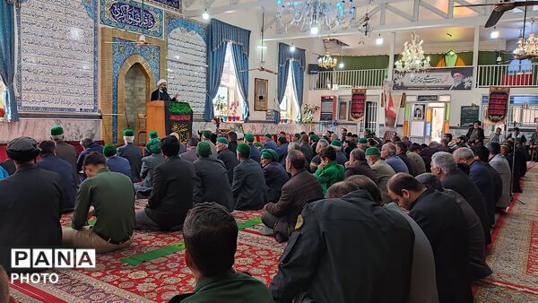 اقامه نماز عبادی سیاسی جمعه در شهر دارالسادات بار نیشابور 