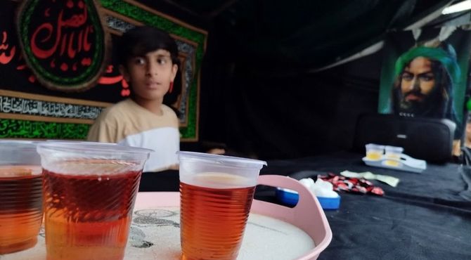 برپایی موکب نوجوانان قاسم‌بن‌الحسن (ع) در آمل 