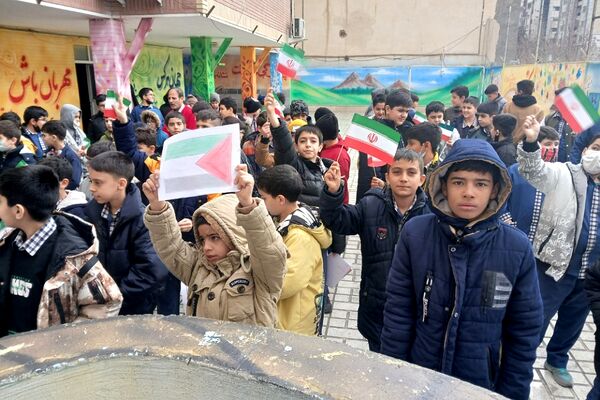 جشن‌ روز غزه در مدارس رودهن 