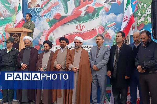 راهپیمایی باشکوه مردم قیامدشت در حمایت از آرمان‌های انقلاب