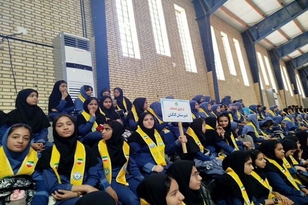 اردوی تمشک دختران شهرستان‌های جنوبی استان بوشهر در کنگان