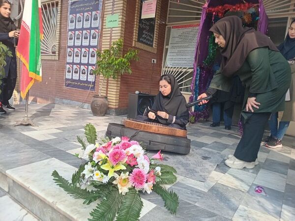مانور بازگشایی مدارس در دبیرستان جمشیدنژاد شهرستان آمل 
