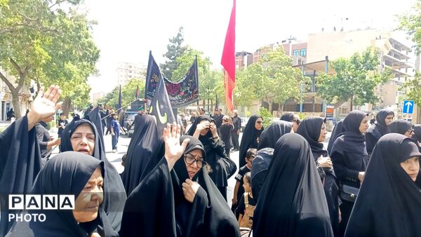 عزاداری مردم بلوار توس مشهد