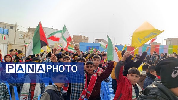 مراسم زنگ مقاومت در دبستان امیرمعزی 