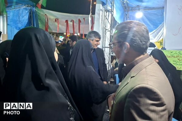 مراسم چهلمین روز شهادت دانش آموزان مدرسه شجره طیبه میناب در پردیس