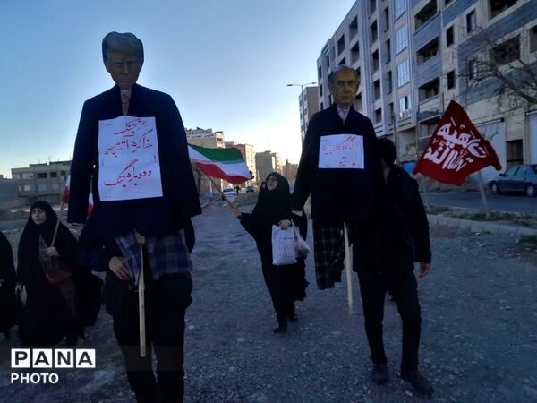 هجدهمین تجمع خون‌خواهی مردم فردیس از رهبر شهیدشان 