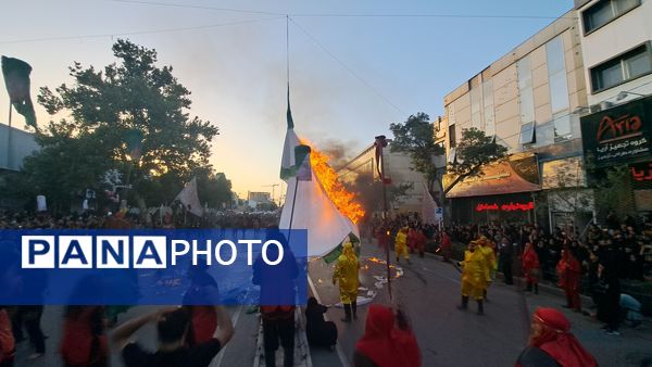 برپایی مراسم خیمه سوزان عصر عاشورا به یاد خاندان پاک اباعبدالله(ع)