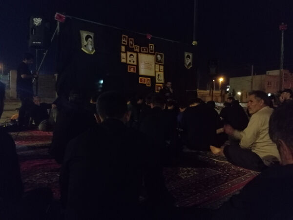 عزاداری هیات انصارالمهدی شهر جعفریه قم در یادمان شهدای گمنام 