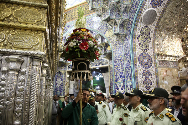 آیین گرامیداشت سالروز طوفان الاقصی با حضور کارکنان پلیس در قم