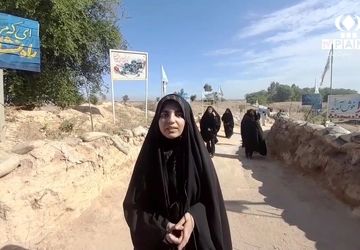 بازدید دانش‌آموزان اعزامی به راهیان نور از یادمان عملیات فتح‌المبین