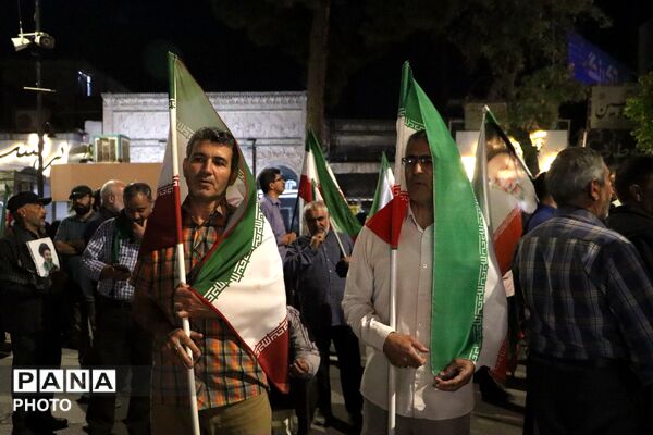  نیشابور در میدان خونخواهی ،شبی دیگر از حماسه آفرینی مردمی نیشابور در قاب پانا 