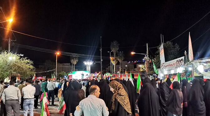 تجمع شهروندان پلدختر در حمایت و دفاع از کشور