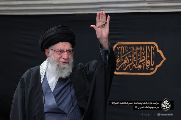 مراسم شام شهادت حضرت زهرا سلام‌الله‌علیها با حضور رهبر انقلاب برگزار شد