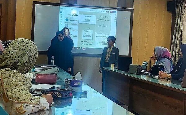 جلسه اول دوره بازیگری صدا در خبرگزاری پانا آذربایجان شرقی