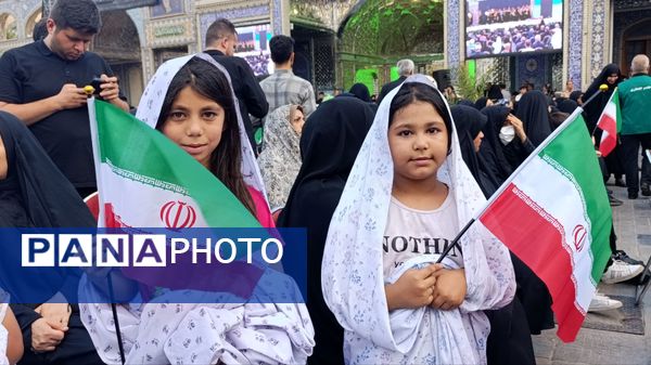 چهلم سردار حاجی‌زاده و فرزندان شهدا در منطقه ۱۷