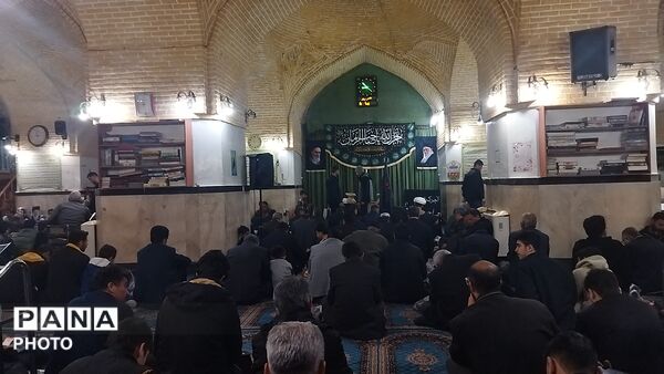 مراسم عزاداری برای شهادت امام خامنه ای در نیشابور 