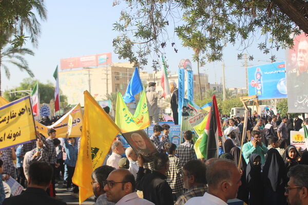 راهپیمایی 13 آبان در بوشهر