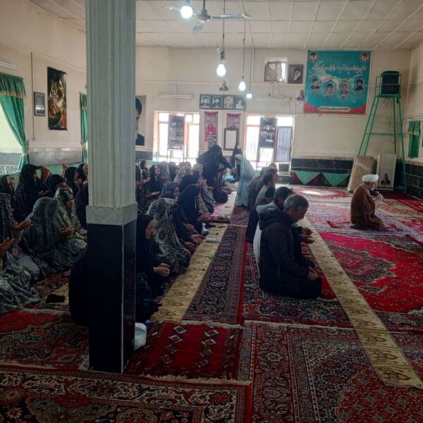 نماز عید فطر در مسجد صاحب الزمان روستای گزکوه